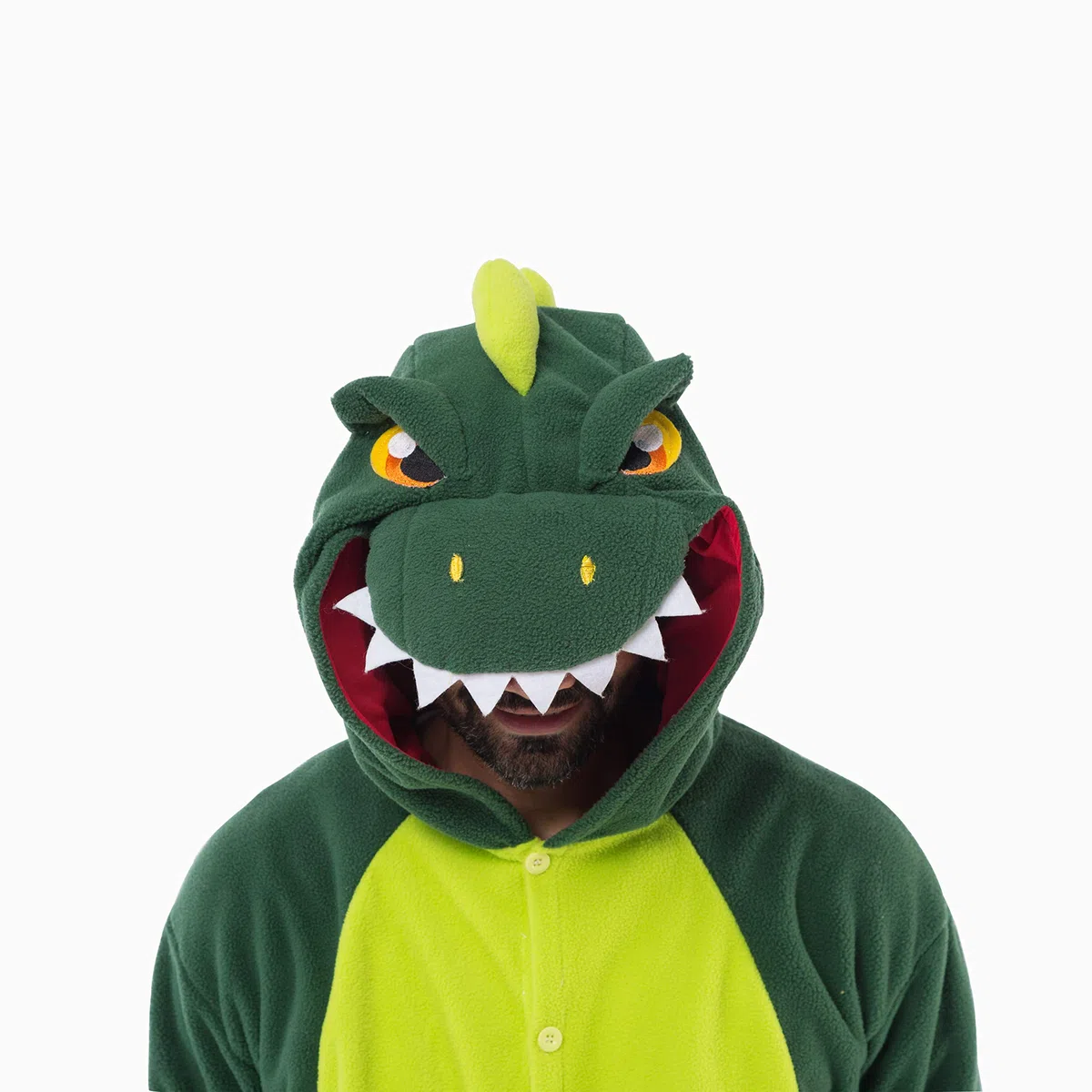 Spooktacular Creations Dinosaurio Pijamas Unisex Felpa Cosplay Halloween Animal Disfraz Onesie Adulto Tamaño
