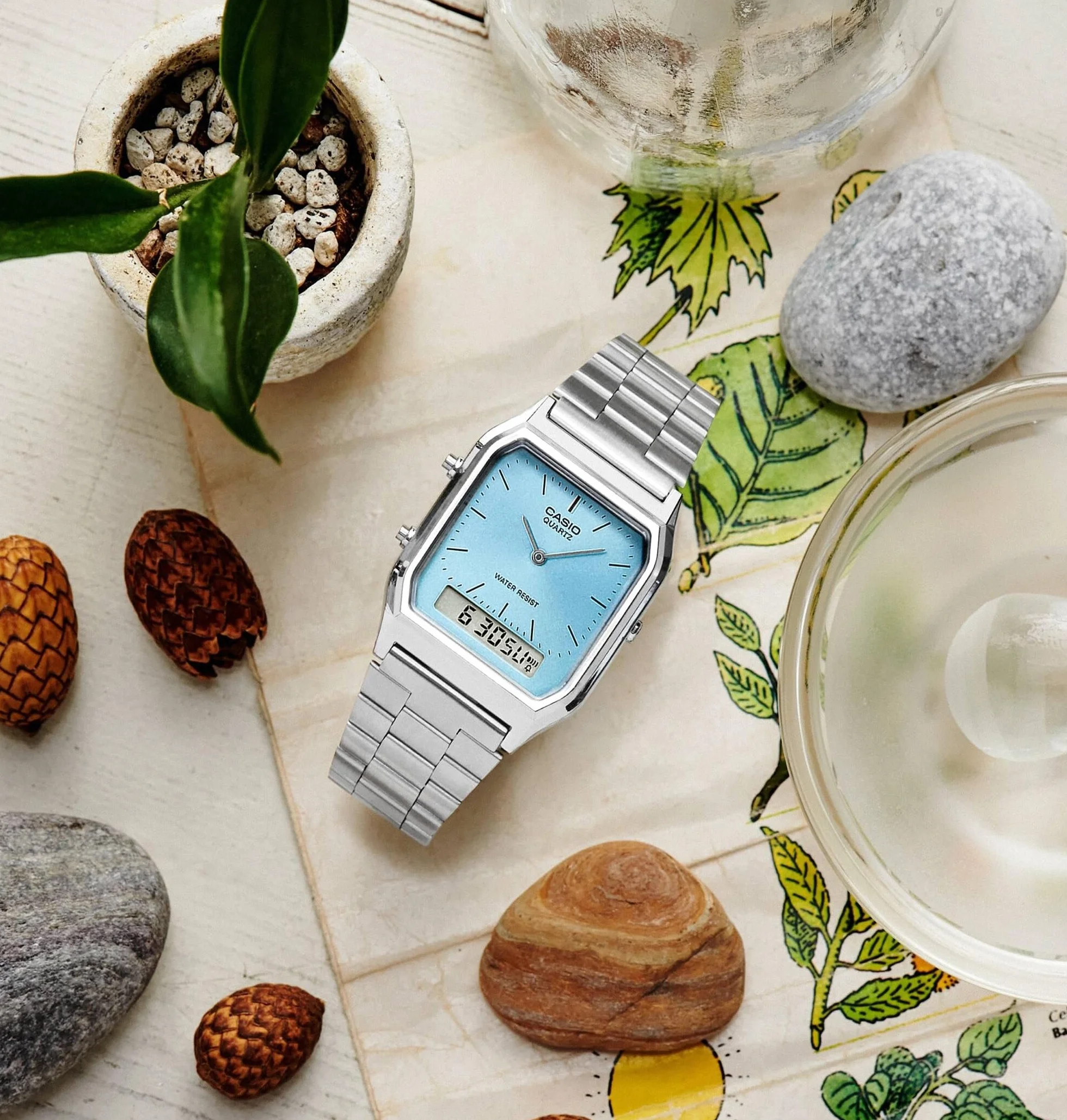 Casio Collection AQ-230A-2A1MQYES reloj Segundo Huso Horario