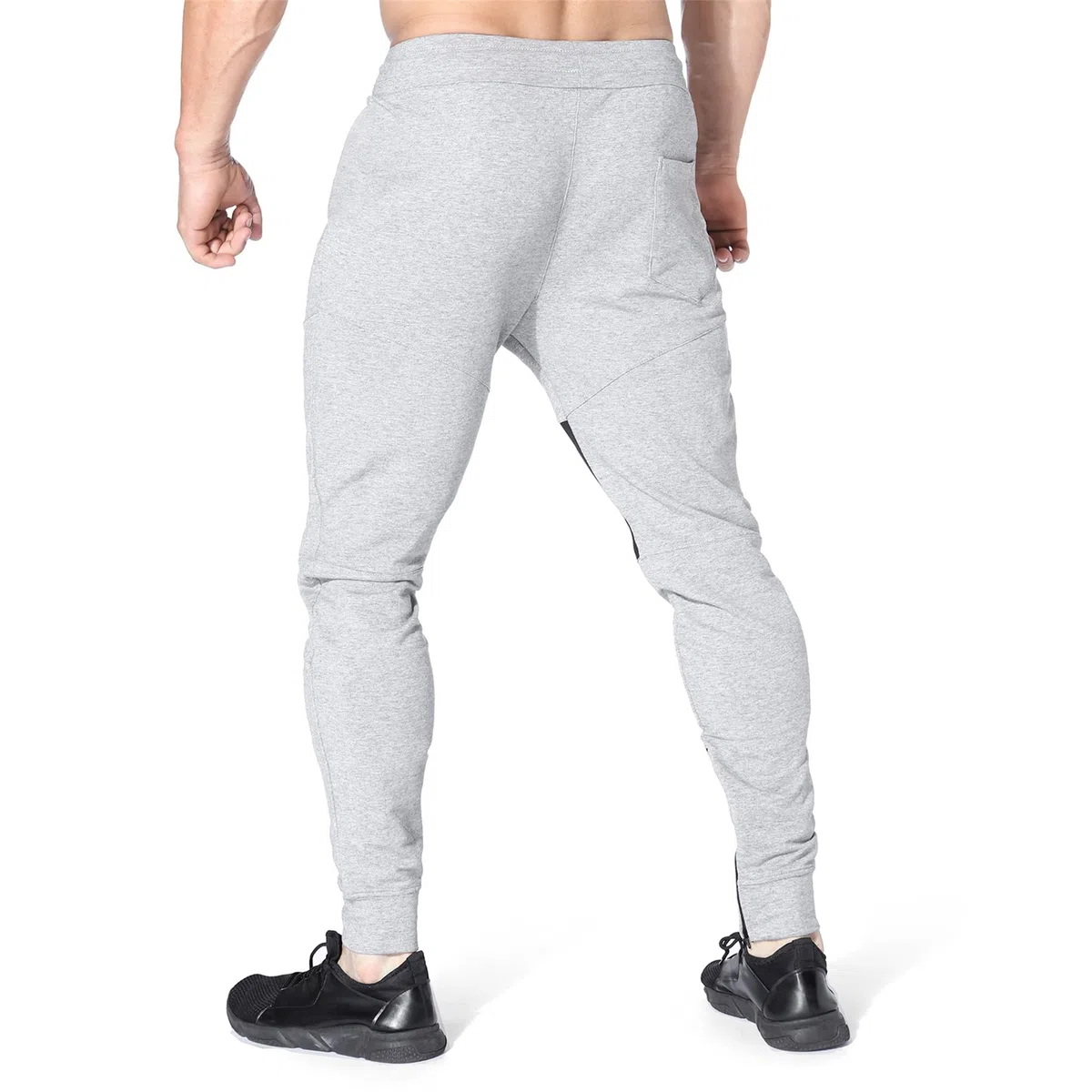 ZENWILL Pantalon Chandal Hombre Cremallera Bolsillos Pantalones Largos Gimnasio de Algodón Hombres Cómodo Deporte Entrenamiento Joggers