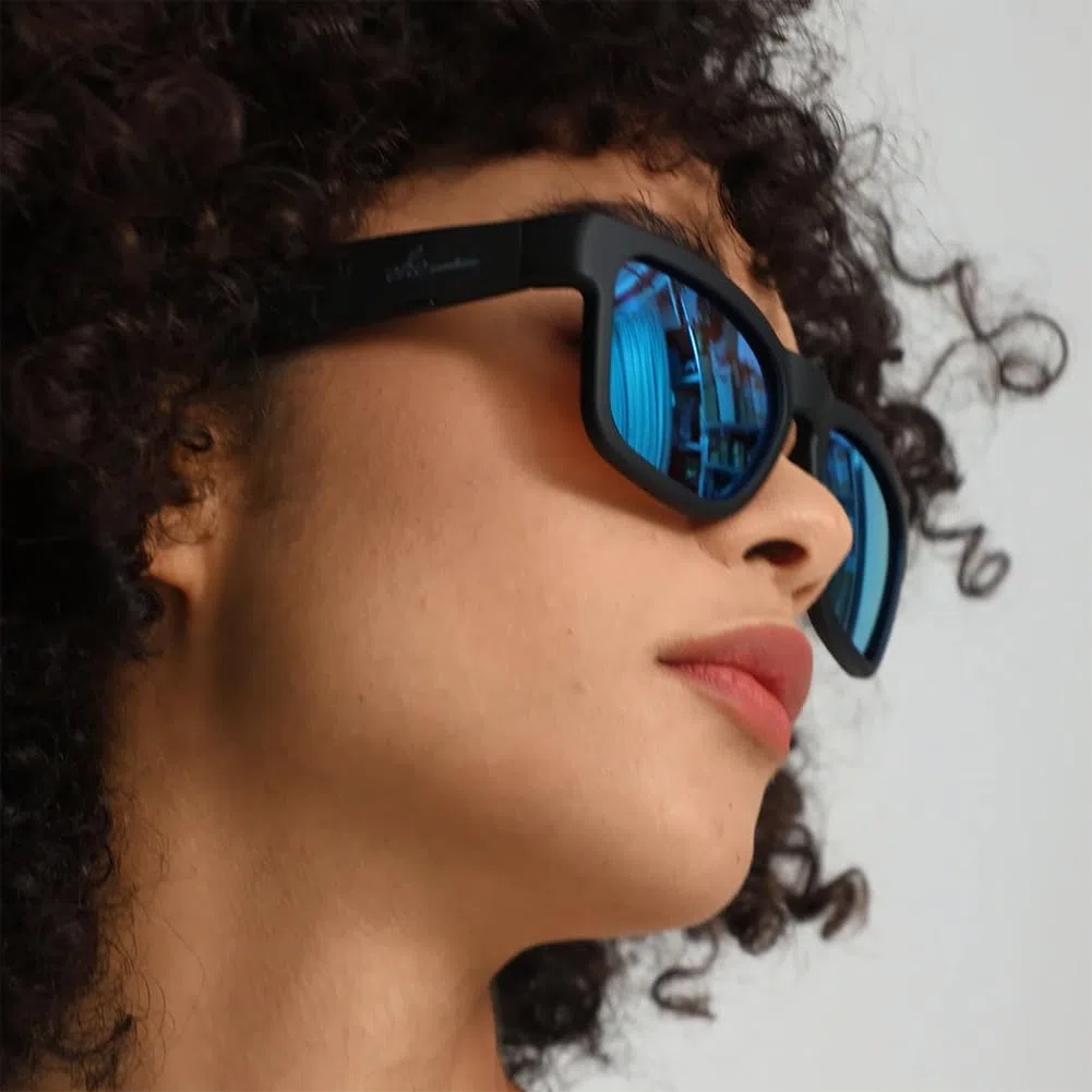 OhO sunshine Gafas de Sol de Audio Resistentes al Agua, Gafas de Sol Bluetooth de Moda para Escuchar música y Hacer Llamadas telefónicas, Lente polarizada UV400