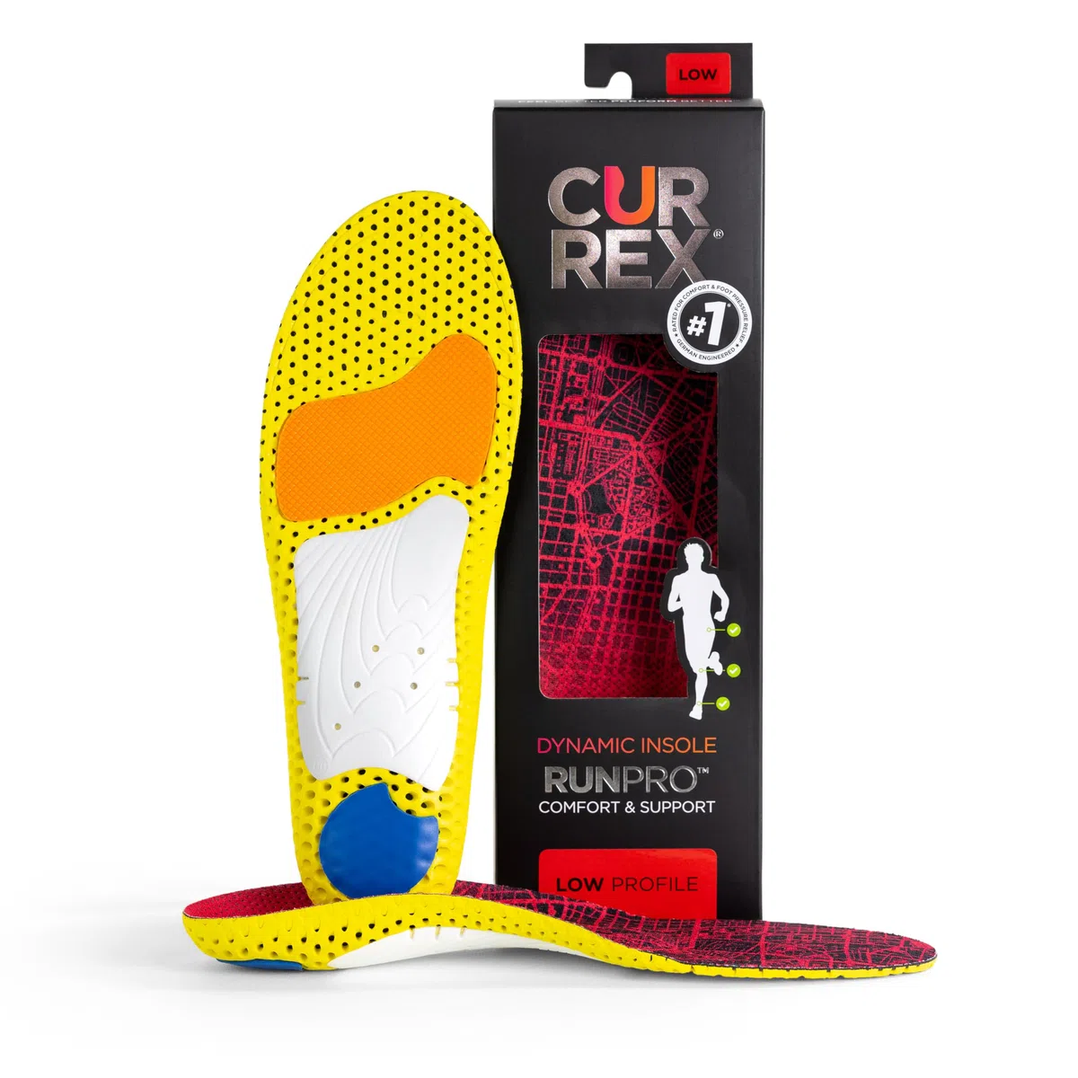currex RunPro Sole - Descubra su plantilla para una nueva dimensión de la carrera. Plantilla dinámica para el deporte, el ocio y la carrera.