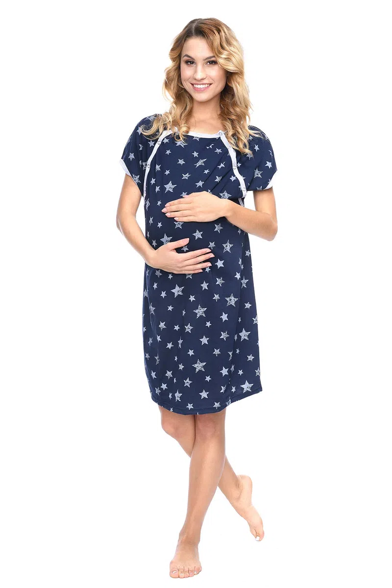 MijaCulture 3 en1 Camisón para el Parto Camisón de Maternidad & alimentación amamantamiento 4123