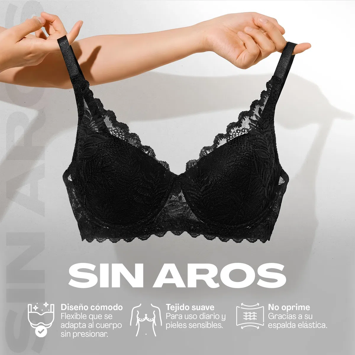 Sois Sujetador Postoperatorio sin Aros con Bolsillos – para Prótesis de Mama y Pechos de Silicona – Sujetador de Mastectomía Cómodo y Discreto para Uso Diario, Mujer, Crossdresser y Trans