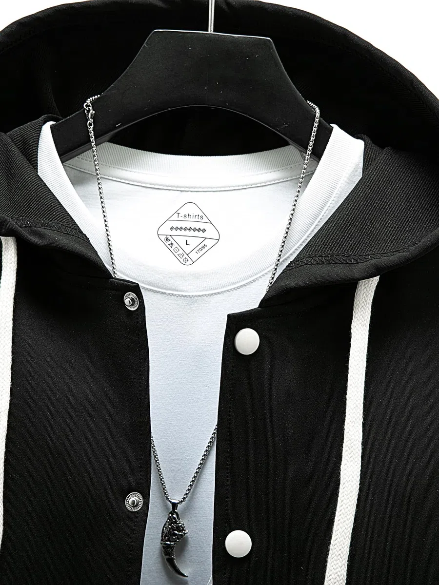 Conjunto de Chándal para Hombre Traje de Jogging Chaqueta y Pantalones Ropa Deportiva Actividades al Aire Libre