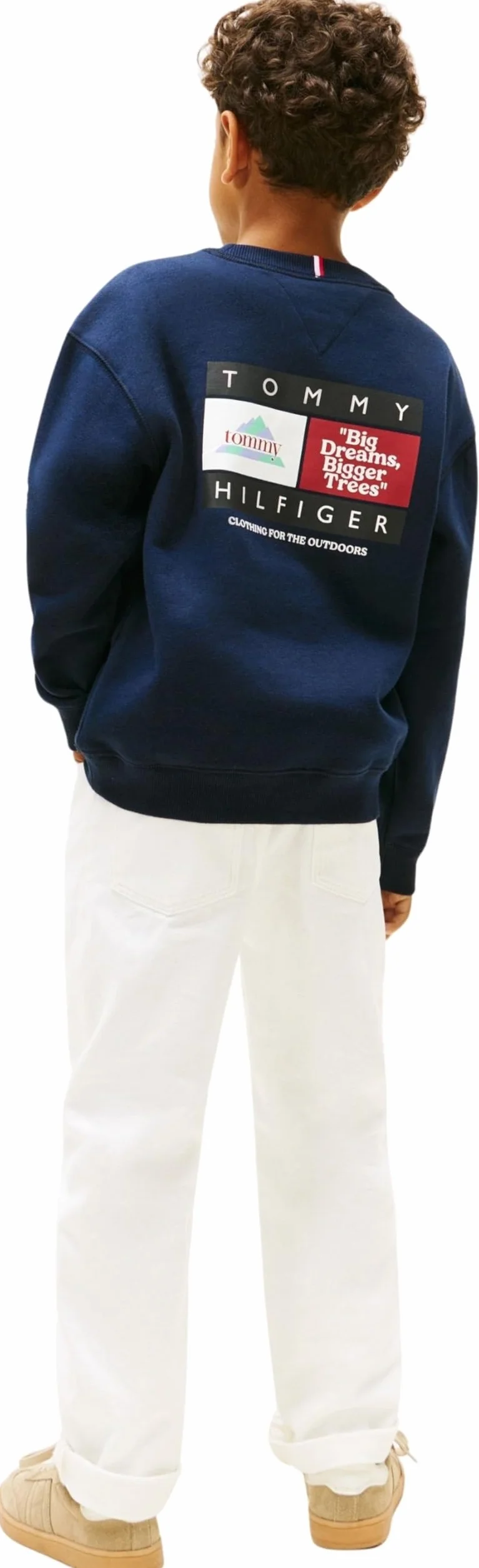 Tommy Hilfiger Multi Print C-nk Sweatshirt Kb0kb10031 Sudadera con Capucha Niños (Pack de 1)