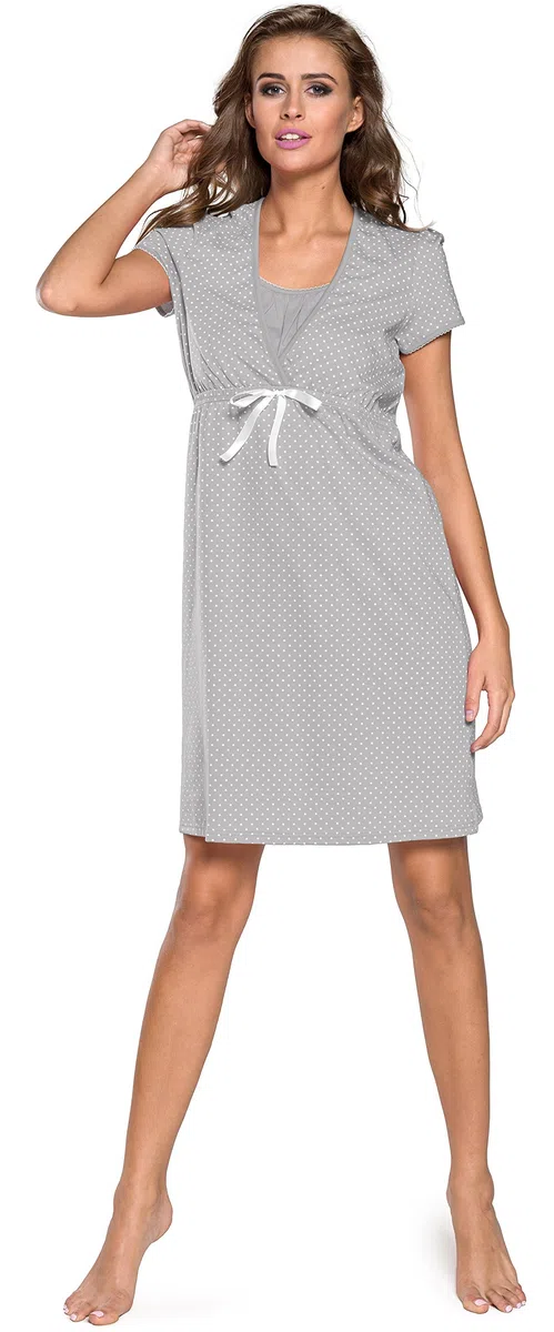 Italian Fashion Camison Lactancia Hospital | Ropa Premama Embarazada | Ropa Embarazada Mujer con Lazo | Camison Hospitalario Mujer | Bata Maternidad Hospital S-XXL