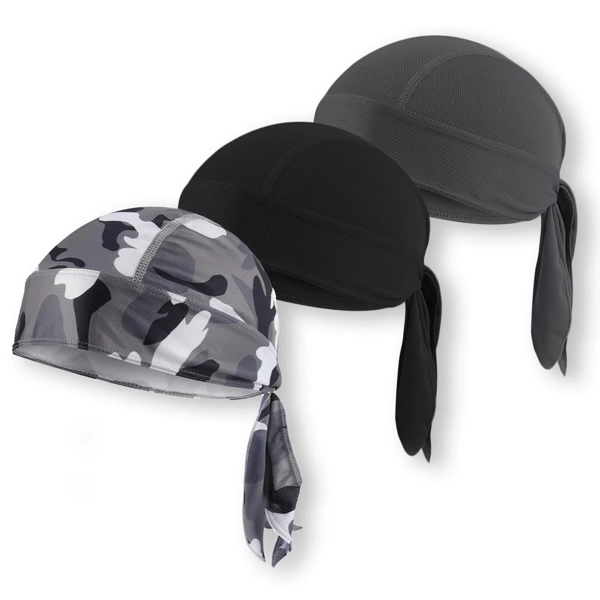 Wisolt Pañuelos Hombre Cabeza de Piratas Verano Bandana Calavera Gorras de Ciclismo Transpirable para Senderismo Bicicleta Montañismo Running Deportes al Aire Libre Unisex