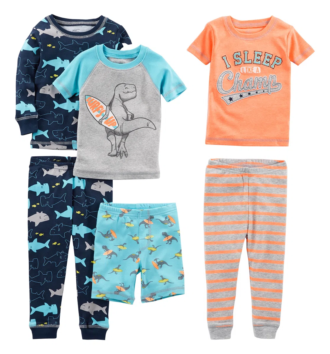 Simple Joys by Carter's 6-piece Snug Fit Cotton Pajama Set Juego de pijama Bebé-Niños