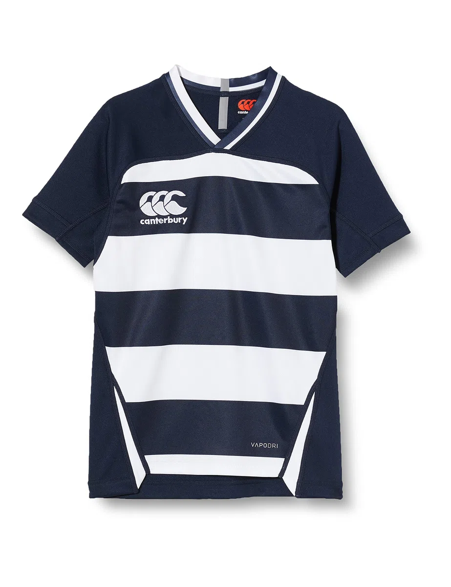 Canterbury Vapodri Evader Hooped Rugby Jersey | Vapodri Technology | Pro Athletic Fit | Durable Camiseta de Rugby. Niños (Pack de 1)