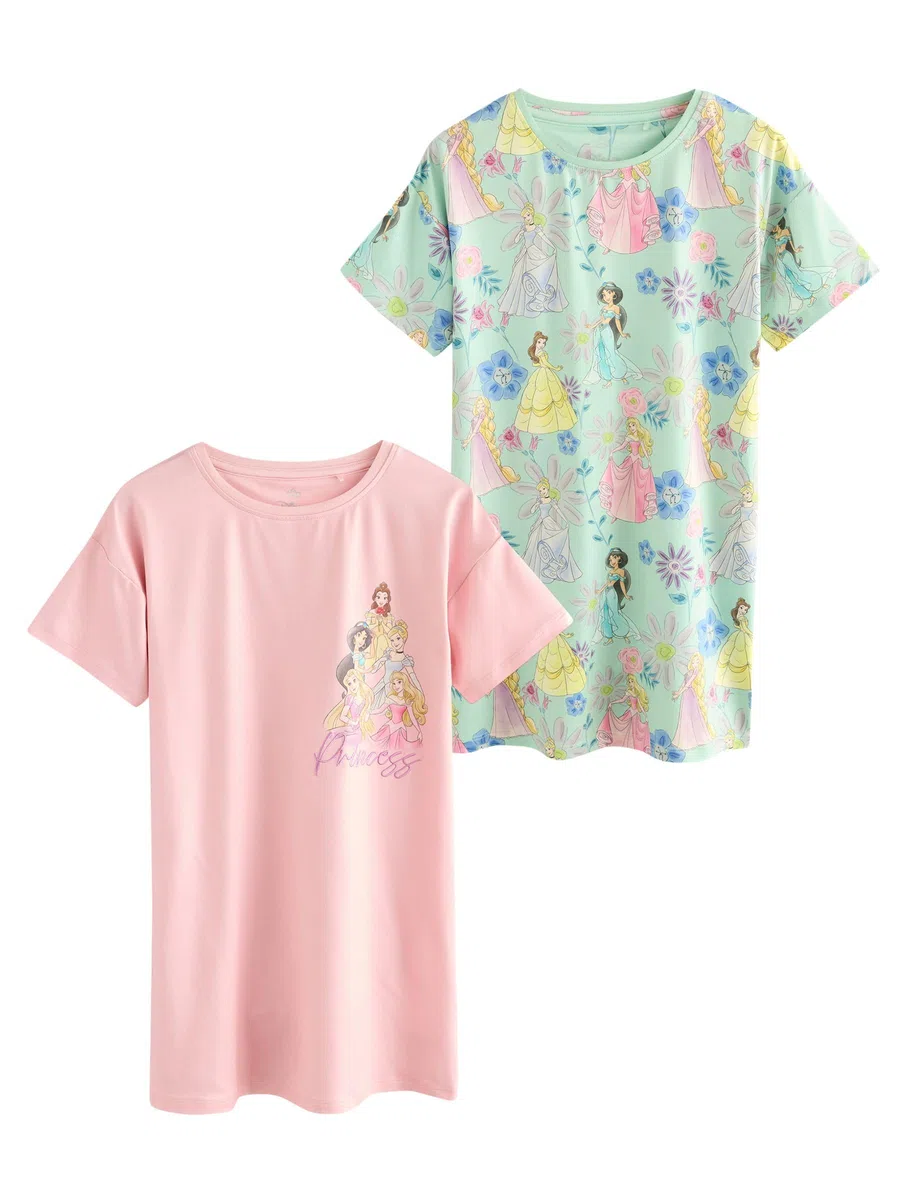 NEXT Niñas Pack de 2 Camisones de Princesas Disney