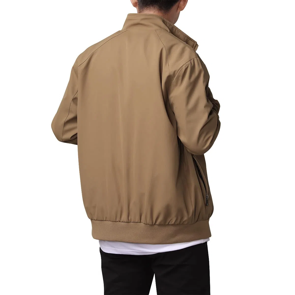 Allthemen Chaqueta de hombre con cuello alto chaqueta de entretiempo chaqueta deportiva de ocio de otoño chaqueta bomber