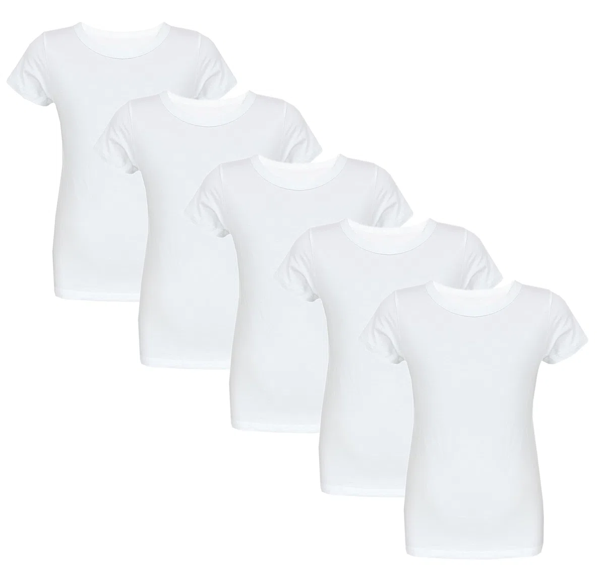 TupTam Camiseta Interior Niño – Pack de 5 Camisetas Manga Corta 100% Algodón, Cómodas y Transpirables