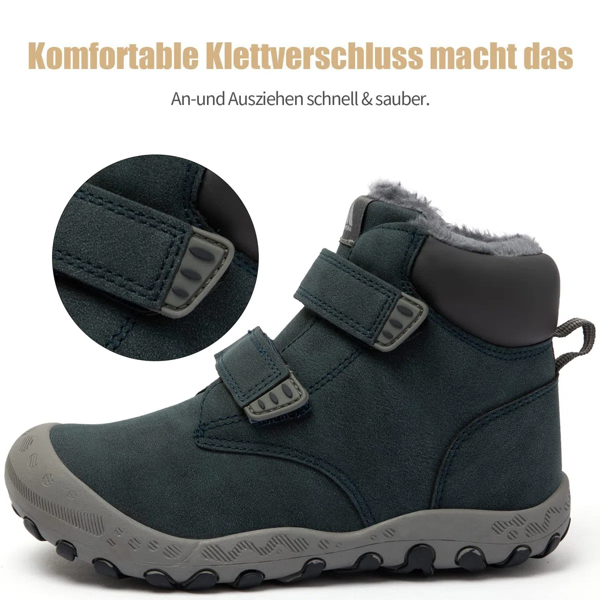 Mishansha Botas de Invierno Niños Calientes Antideslizante Niña Botines de Nieve Gr.24-38 EU