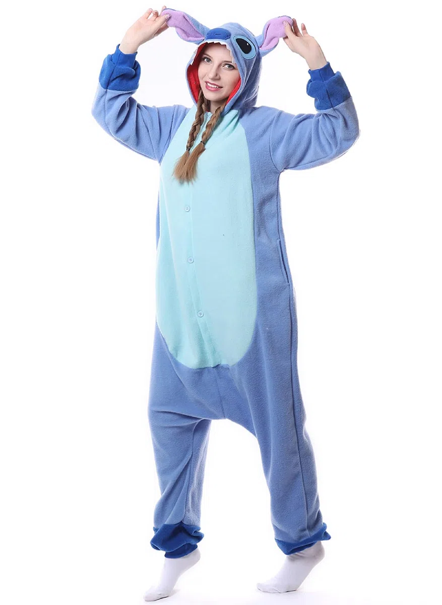 Relaxo Disfraz Onesie Mujer Mono Stitch Onesies Animal Hombre Pijama Carnaval Halloween Pijama Adulto