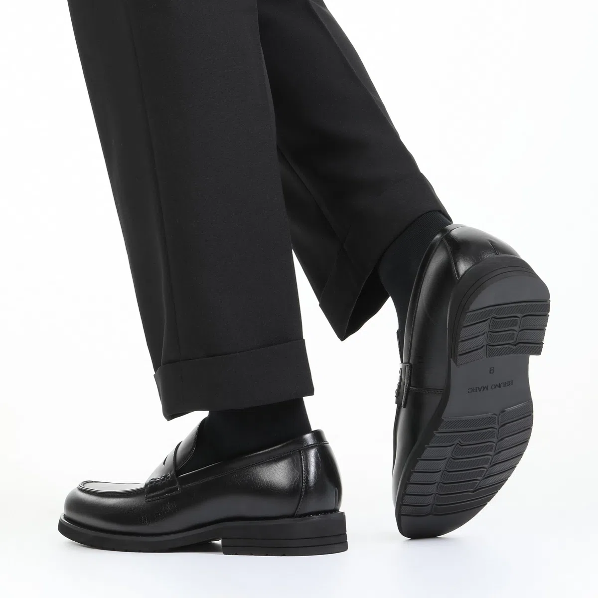 Bruno Marc Mocasines Hombre Zapatos sin Cordones con Suela de 3cm Loafers con Plantilla de Espuma Viscoelástica Slip-on
