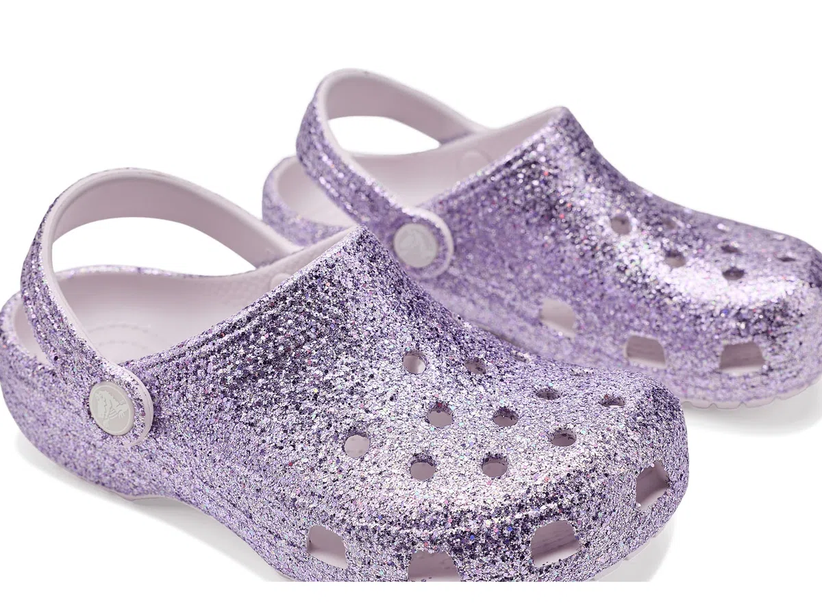 Crocs Classic Chunky Glitter Clog K, Obstrucción Unisex niños