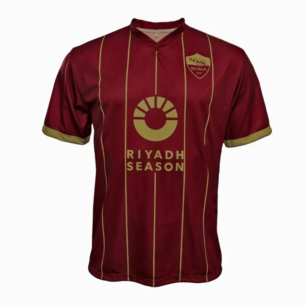 AS Roma Ma/Ro2324/Home Riyadh/Blank Camiseta de Fútbol Unisex Adulto (Pack de 1)