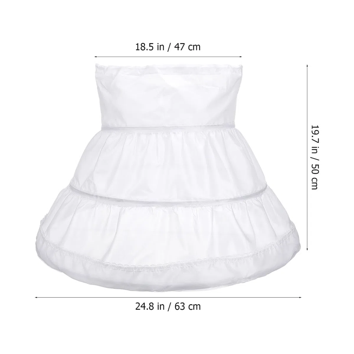iplusmile Falda para niña: 3 pendientes de aro para niñas de 4 a 10 años - vestido de princesa