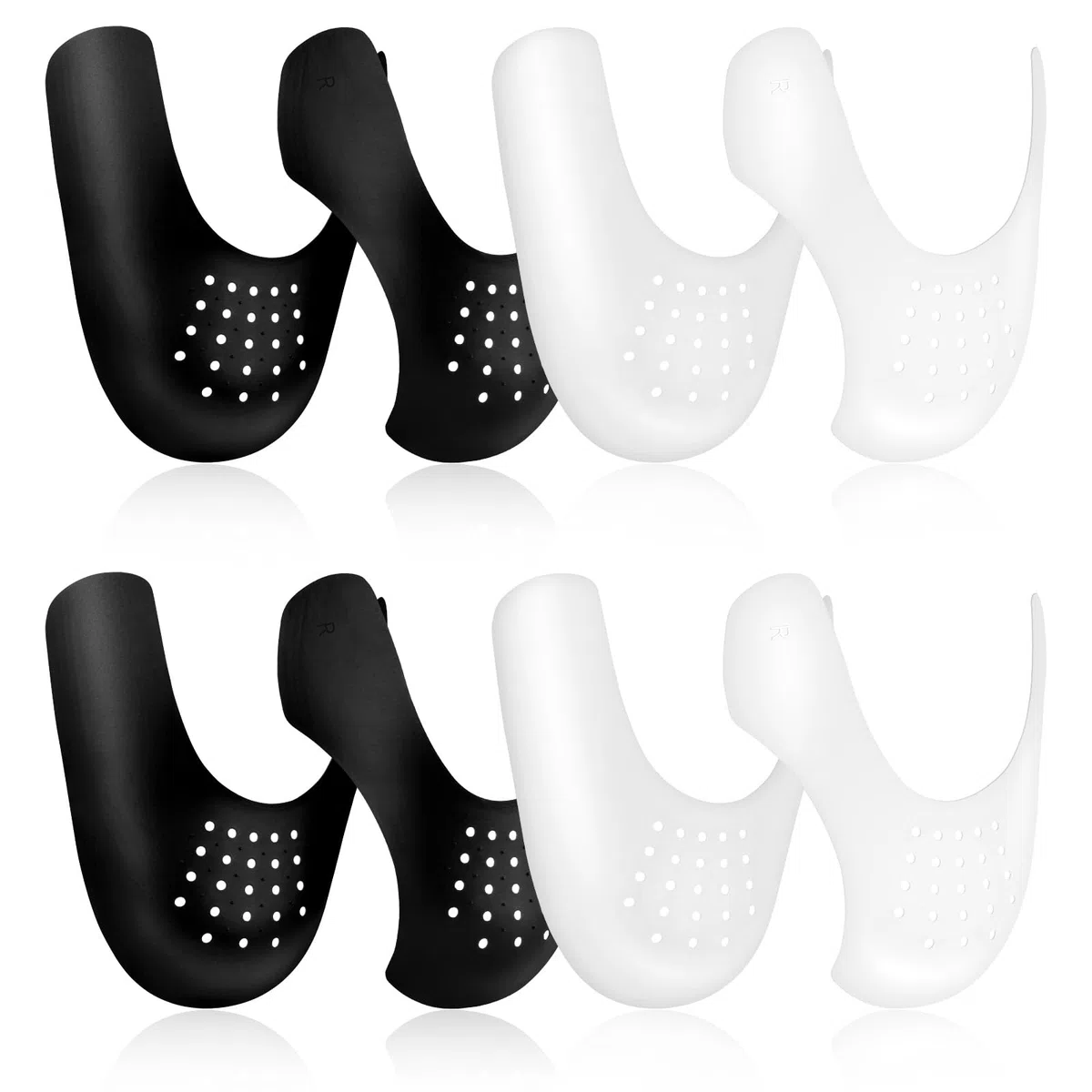 LOPHE Protector Zapatillas, 4 Pares Crease Protector para Prevenir Arrugas de Zapatos, Antiarrugas Zapatillas, Punteras Zapatos para Prevenga Hendidura del Pliegue del Calzado Deportivo, L