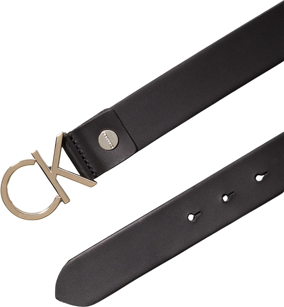 Calvin Klein Cinturón Mujer Ck Logo Belt 3.5 cm Cinturón de piel