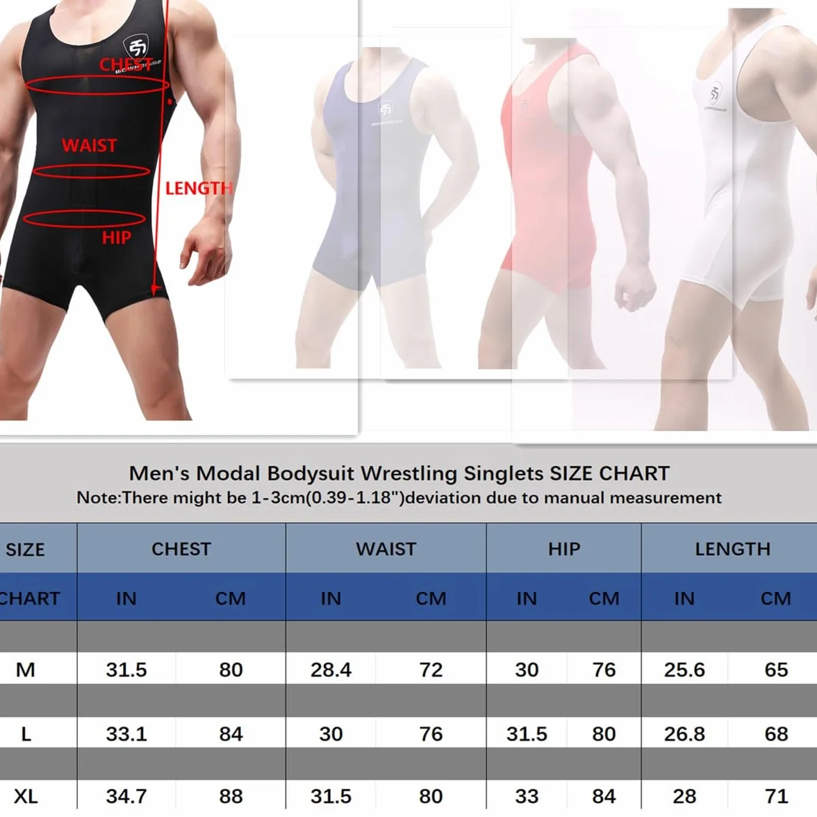 Body de una pieza de algodón modal para hombre, ropa interior atlética, ropa interior deportiva, ropa interior