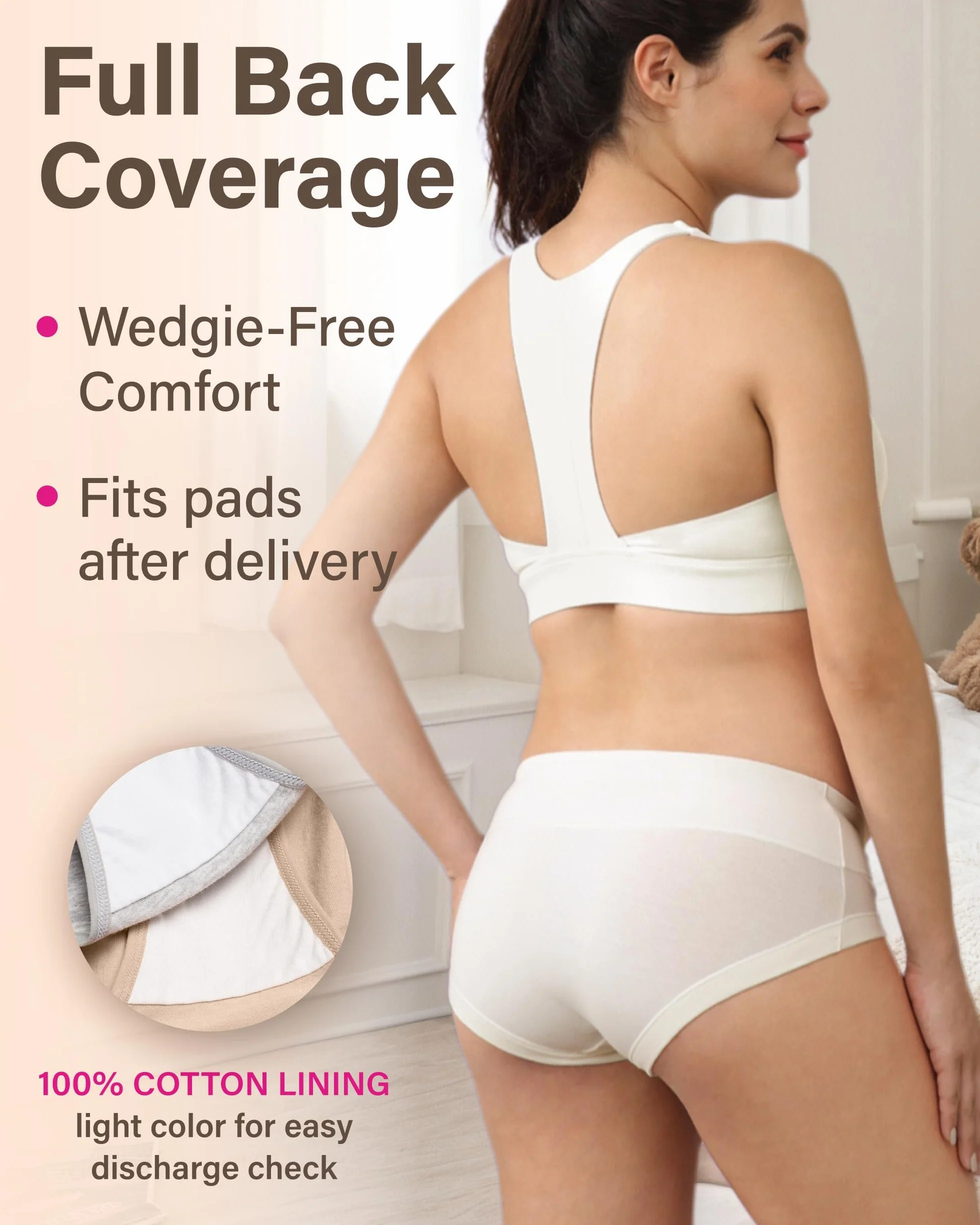 Intimate Portal Bragas Embarazadas de Algodón | Premamá y Postparto | Culotte