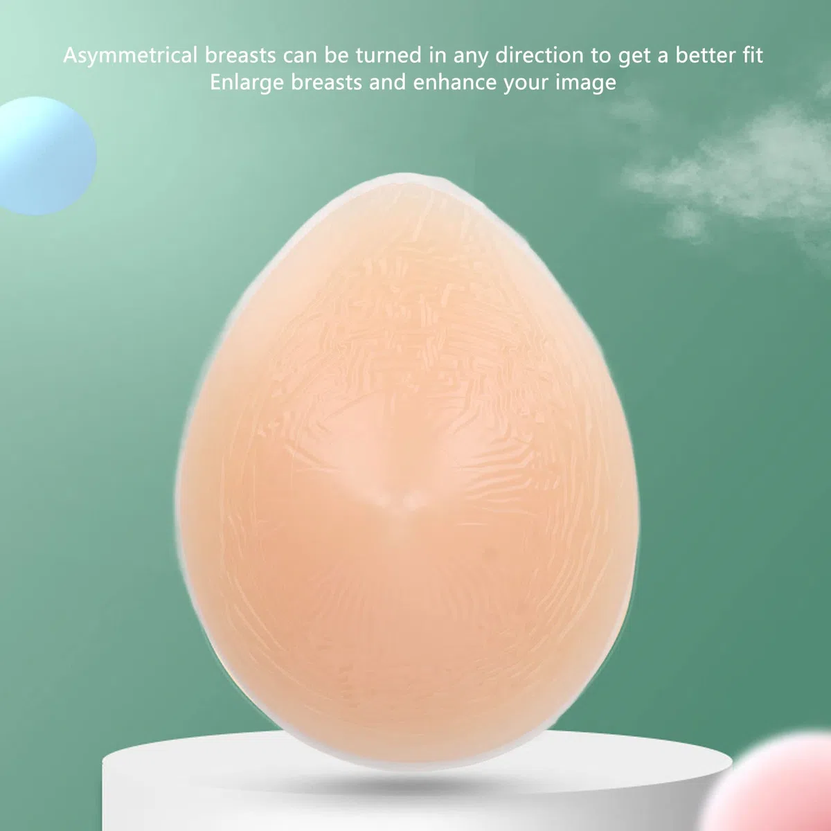 Autoadhesivo Crossdress Travesti Bra Enhancer, Prótesis de Mastectomía con Forma de Seno de Silicona, Prótesis de Seno con Forma de Seno de Silicona para Mastectomía (400g)