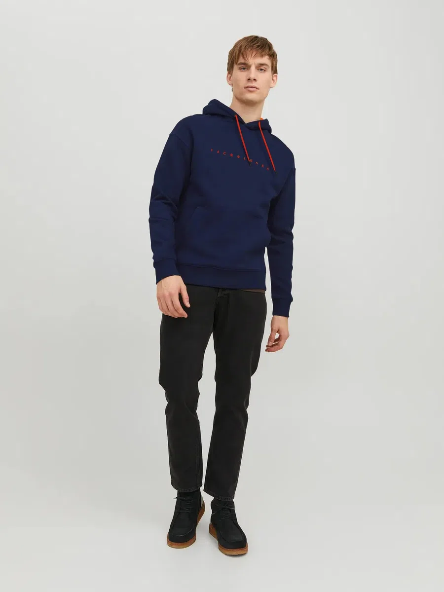 Jack & Jones Sweat Hood Jjestar JJ Sudadera con Capucha Noos Pls para Hombre