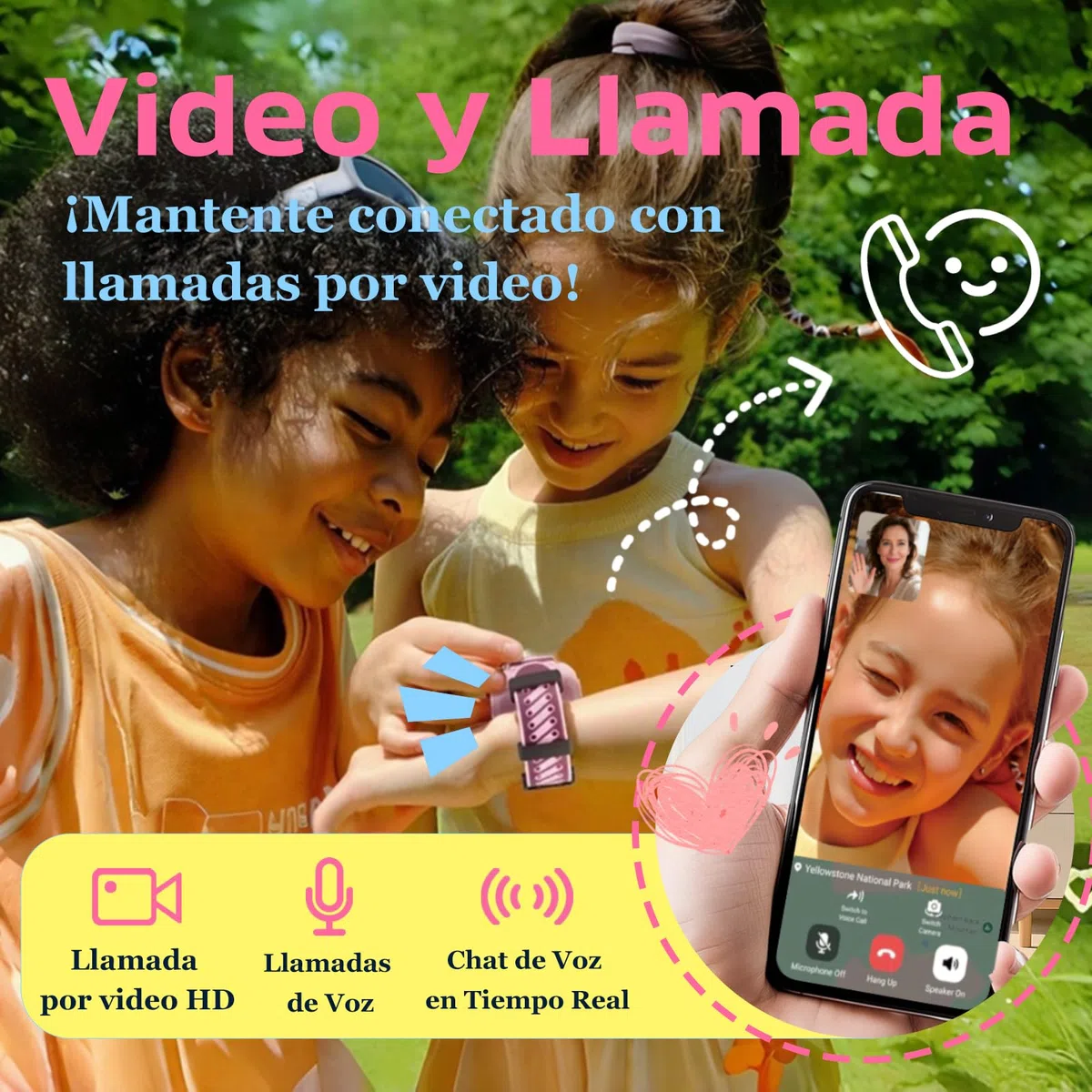 imoo Z3 Reloj Inteligente Niño, smartwatch niños con GPS y Llamadas, Videollamada 4G y Teléfono Reloj niños con GPS y Llamadas, Ultra-Precise Location Tracking (Azul)