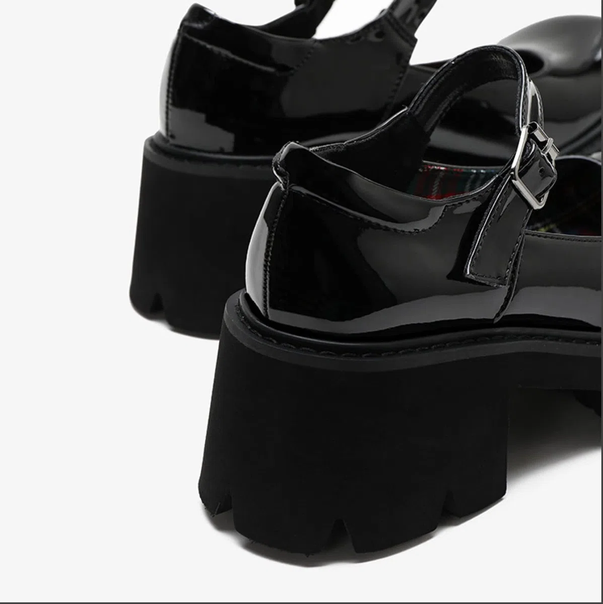 Plataforma Gruesa de Mujer Zapatos Mary Jane Correa de Hebilla Retro Pisos de Punta Redonda Zapatos de Boca Baja Japonesa Dulce Princesa Lolita Dulce