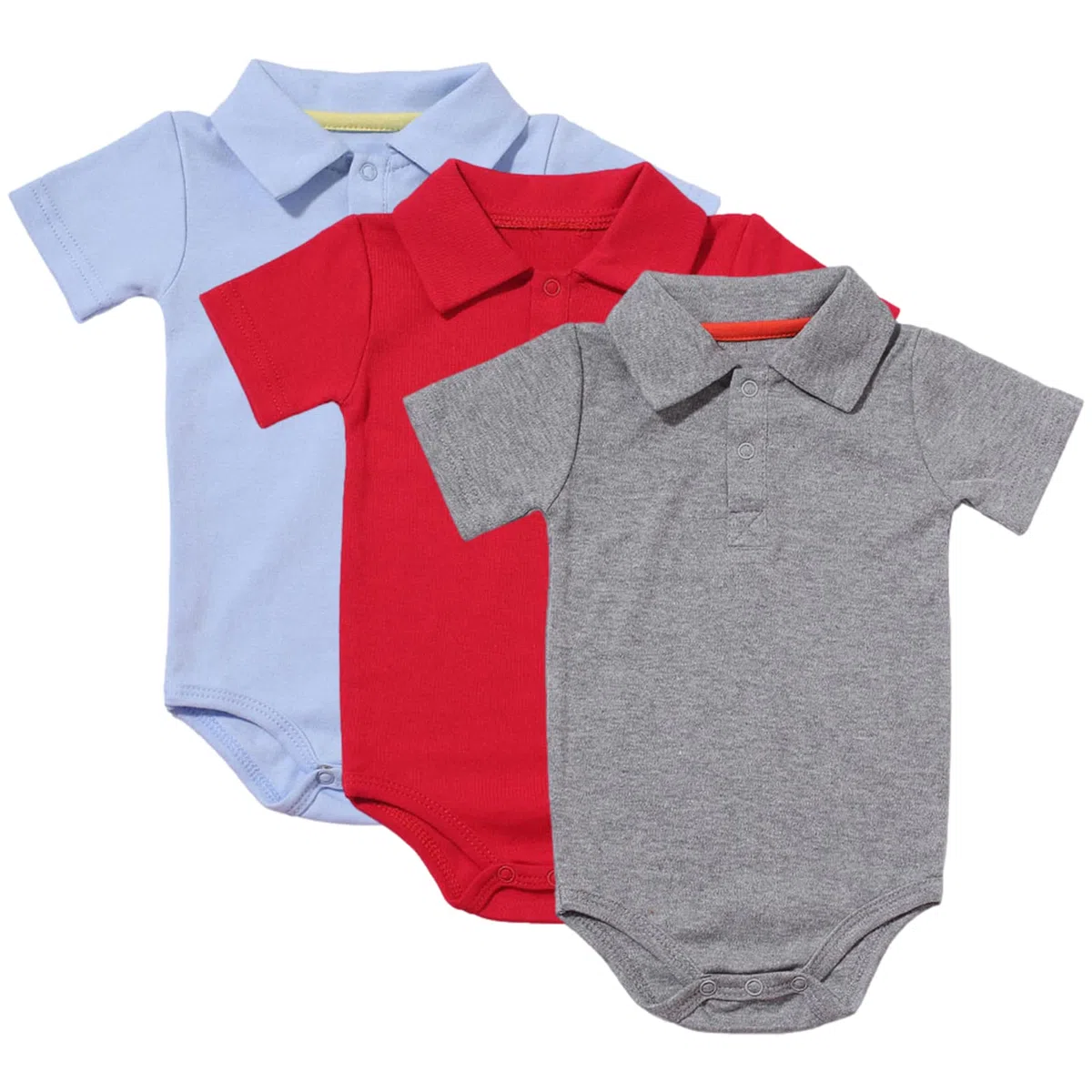 amropi Bebé Niños Body Manga Corta Mono Pack de 3 Mameluco Algodón Pelele Conjuntos para 0-24 Meses