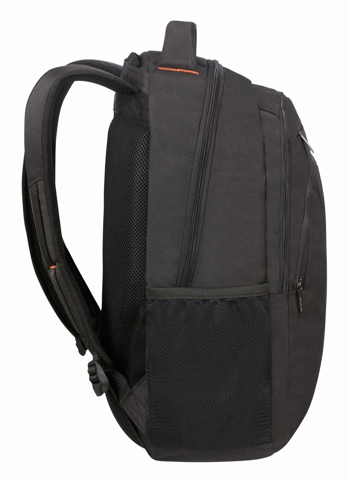 American Tourister AT Work - Mochila para portátil 17.3 pulgadas, 52 cm, 34 L, Negro/Naranja (Black/Orange)