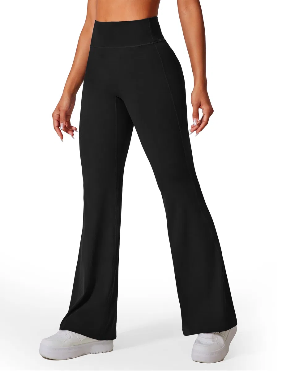 Libin Pantalones Mujer Yoga Cintura Alta Sin Costuras,Leggings Acampanados Deportivos Elásticos para Pilates Fitness,Ropa Deportiva Mujer Verano Casual Normal/Largo