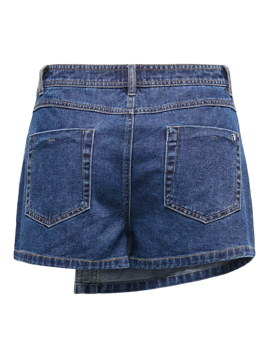 ONLY Mujer Modernos Shorts Estilo Minifalda Botonadura Falda Pantalón Vaquera Bolsillos