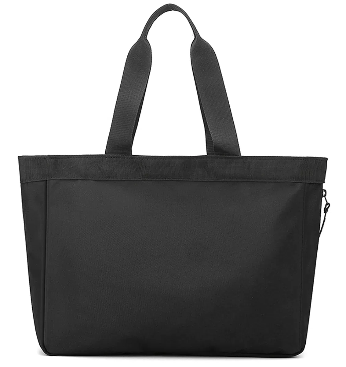 zhongningyifeng Hombres Bolsa Tote de 14 pulgadas portátil de nylon impermeable ligero de negocios Casual Negro Bolso para el Trabajo Escuela Viajes