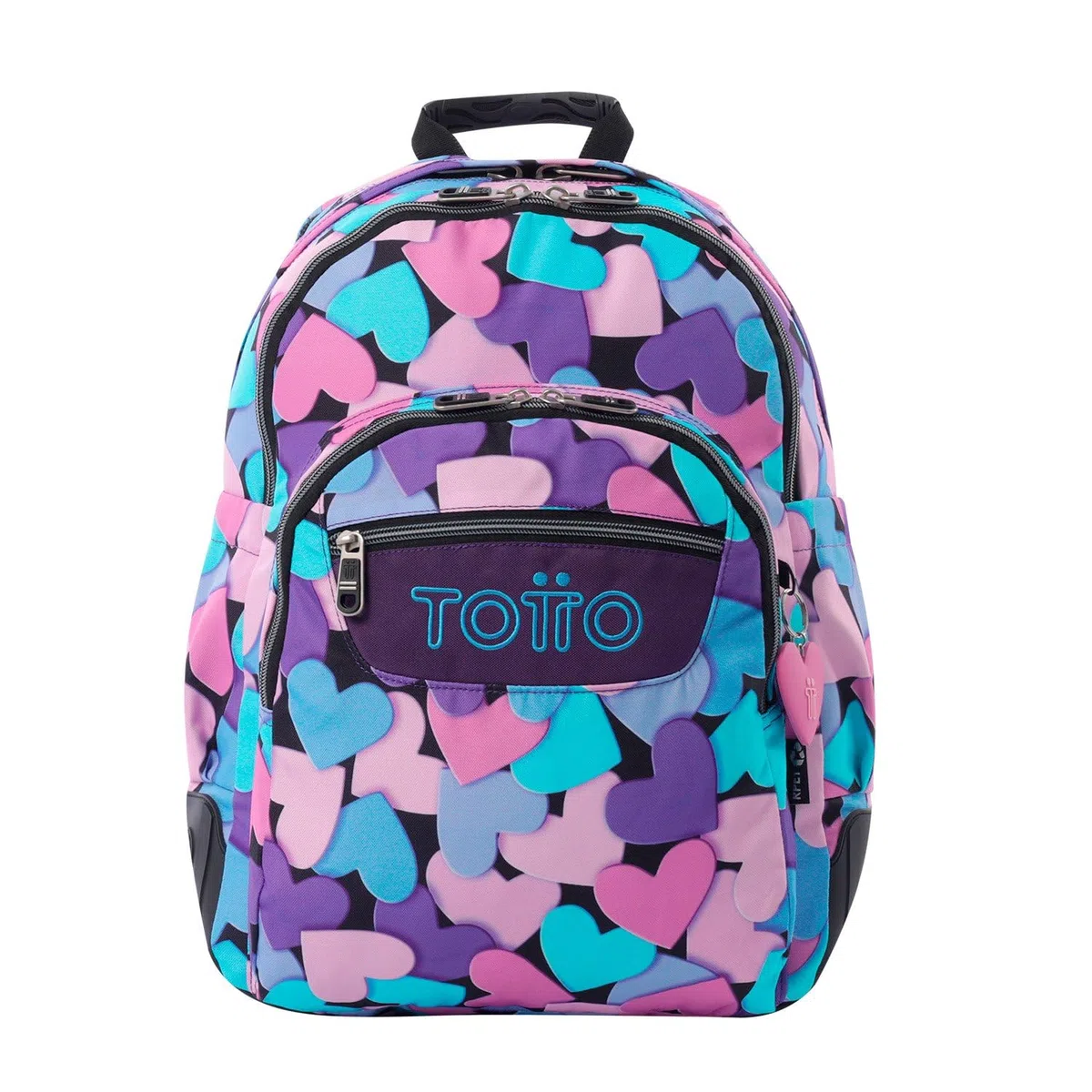 TOTTO - Mochila Escolar Grande, Modelo Rayol, Capacidad 19 L, 3 Compartimentos, 2 Bolsillos Botella, Bolsillo para PC 14", Espaldar Ergonómico con Flujo de Aire, Correas en S, Estampado Dear Blue