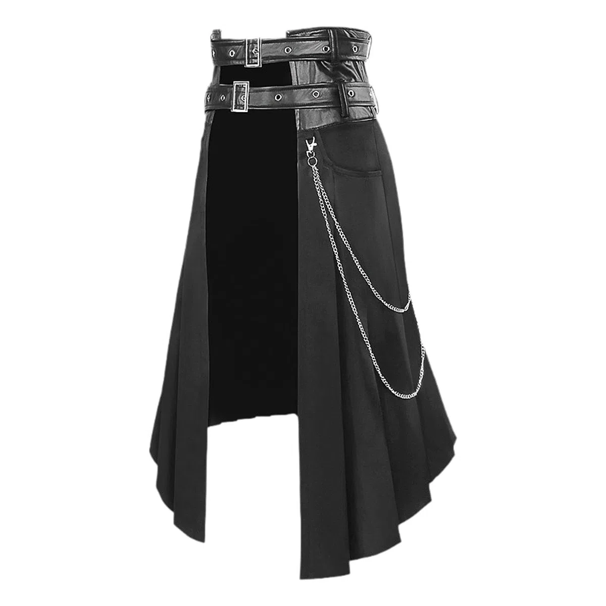 Falda para hombre Estilo vintage Cinturón ajustable Cosplay Falda diaria
