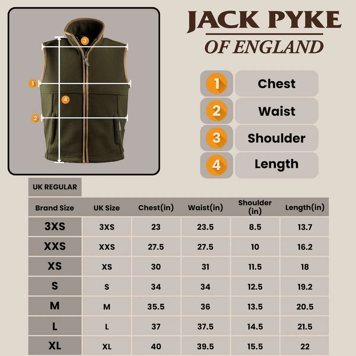 Jack Pyke Countryman Junior - Chaleco Polar para niños