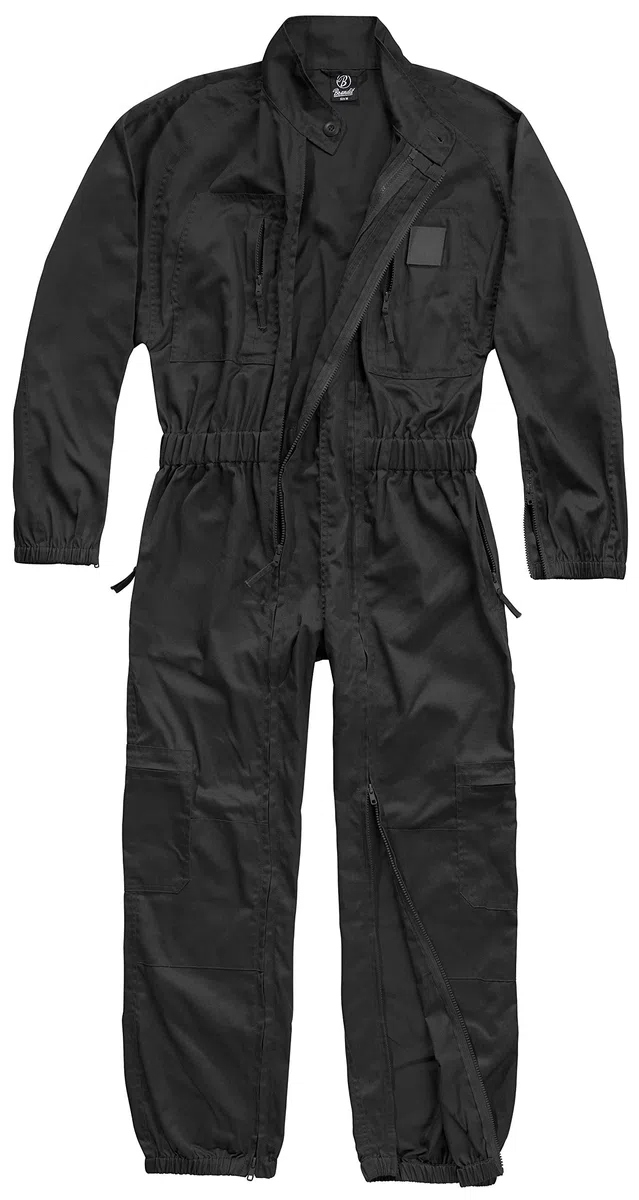 Brandit Overall Hombre Mono Negro Ancho