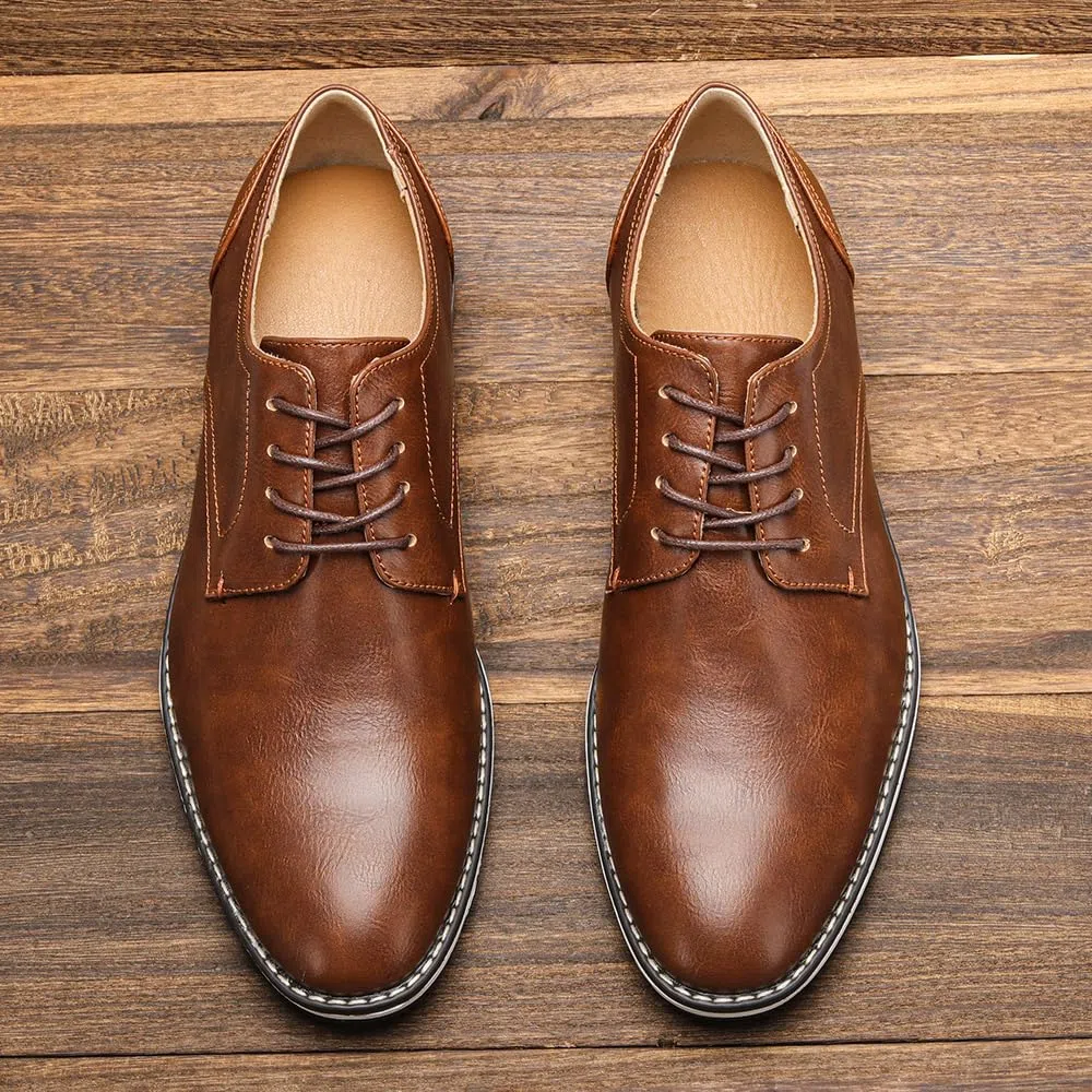 Harssidanzar Los hombres de Plain Toe Oxford Zapatos de vestir de negocios formal Zapatillas de deporte KM308EU