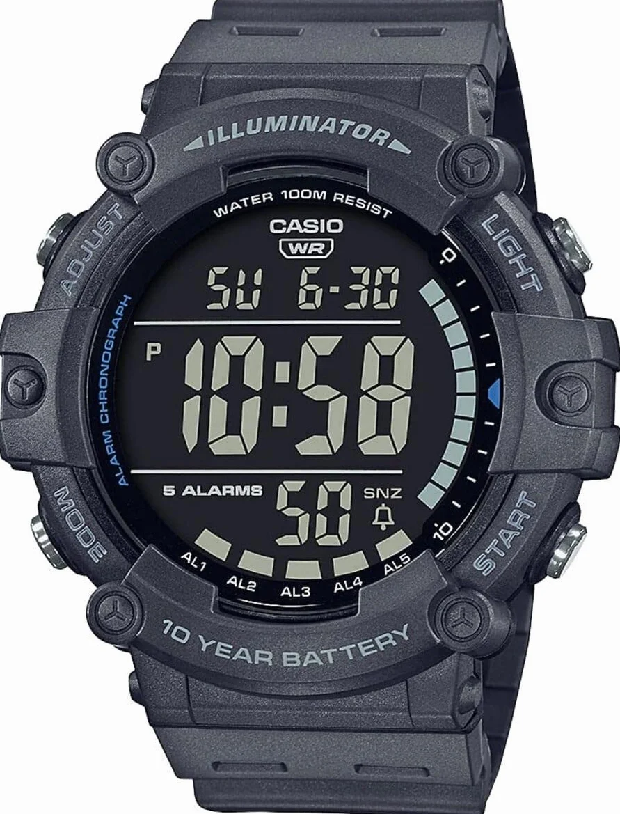 Casio - Coll Sports Armbanduhr AE-1500WH-8BVEF - Herren Uhr - Wasserdicht - Digital - Mit Kunststoffband - Blau