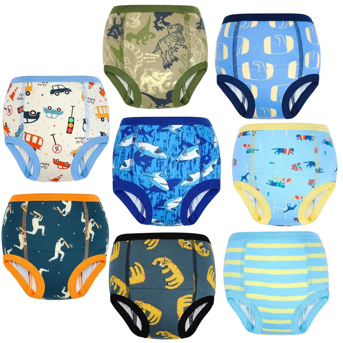FLYISH DIRECT Calzones de Entrenamiento niño de Algodón Pañal de Aprendizaje Bragas de Aprendizaje 2-6 años