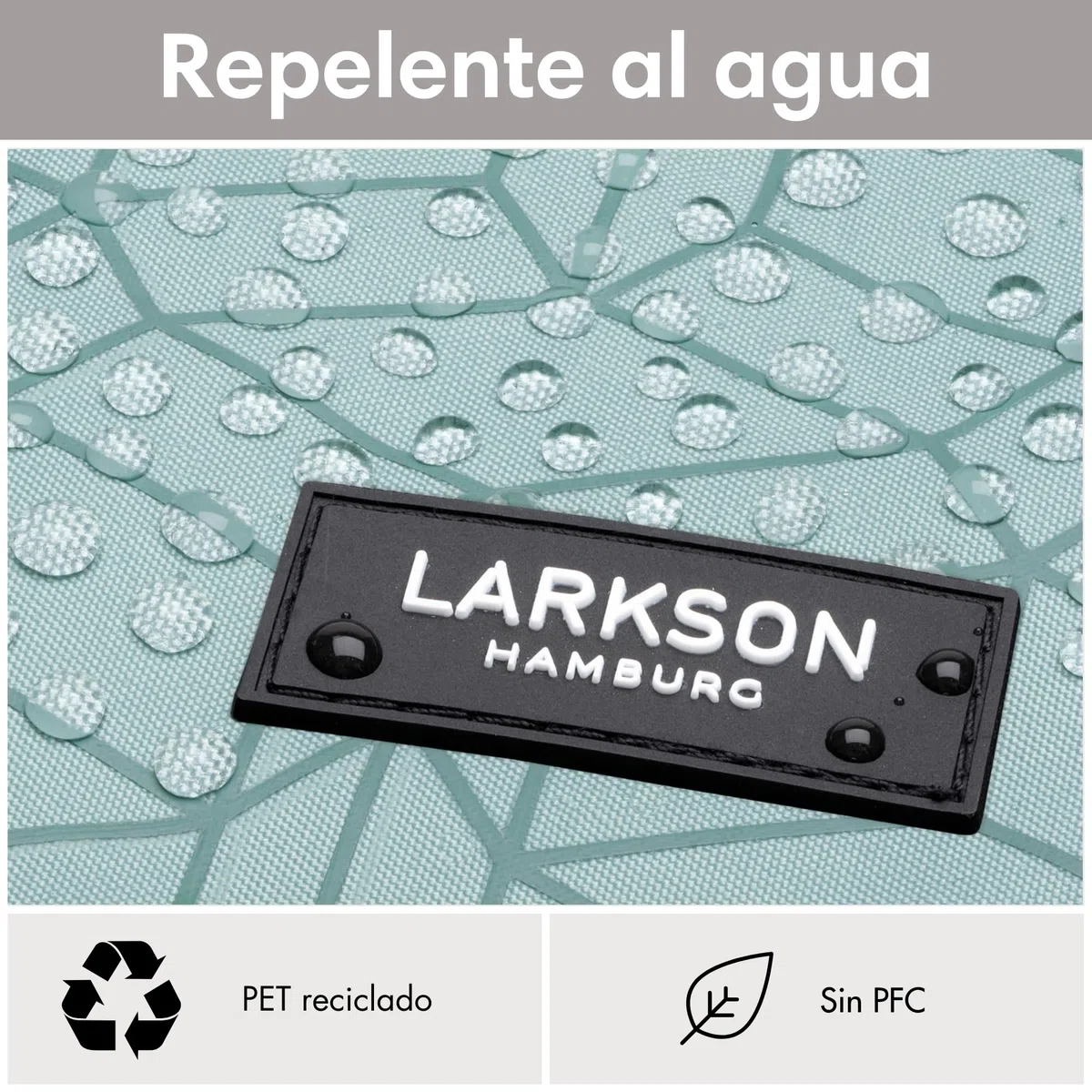 LARKSON Mochila Mujer y Hombre Verde - Tammo - Para Portátiles - Trabajo, Universidad y Viaje - Backpack Enrollable y Ligero - Repelente al Agua