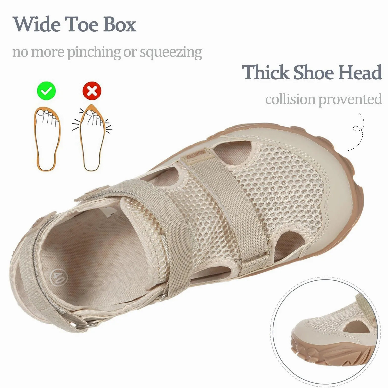 Hsyooes Sandalias Deportivas Mujer Zapatillas Minimalista Hombre Barefoot Zapatos Descalzos Zapatillas de Trail Sandalias de Senderismo Zapatos de Playa