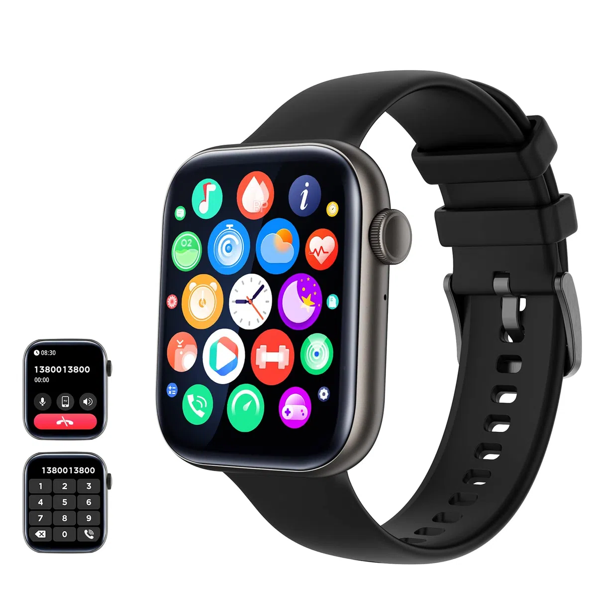 Smartwatch Haga y reciba Llamadas, Actividad Fitness Reloj Inteligente Hombre Mujer con Podómetro Reloj de Impermeable IP68,con 120 Deportes Modos de Reloj de Compatible para Android iOS