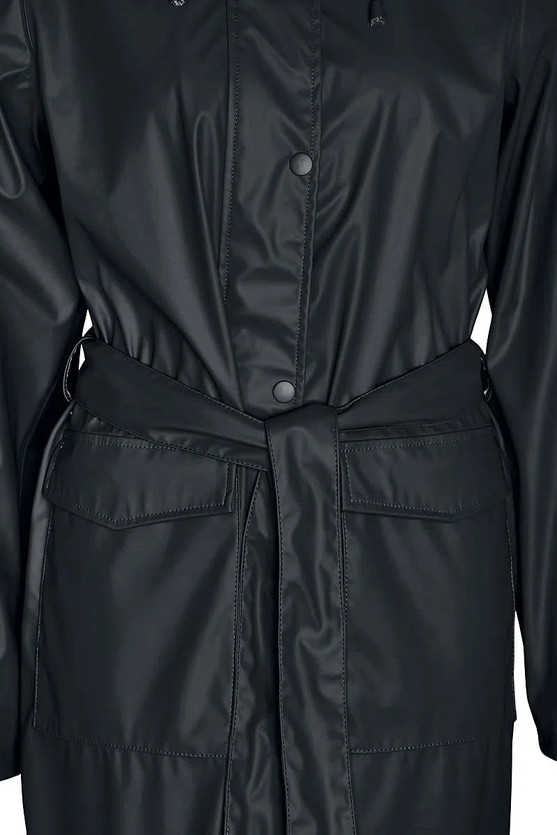 NOISY MAY Nmsky L/S-Abrigo de Lluvia Noos Impermeable para Mujer