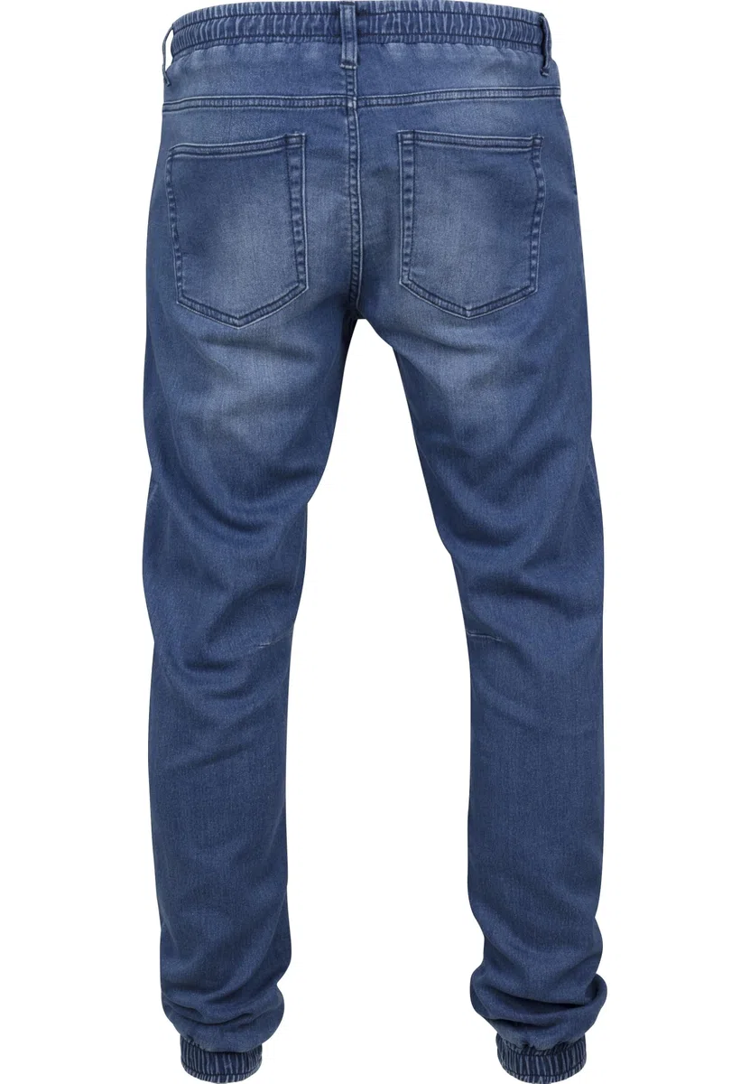 Urban Classics Pantalón de chándal Knitted Denim Hombre Pantalones de Deporte Azul