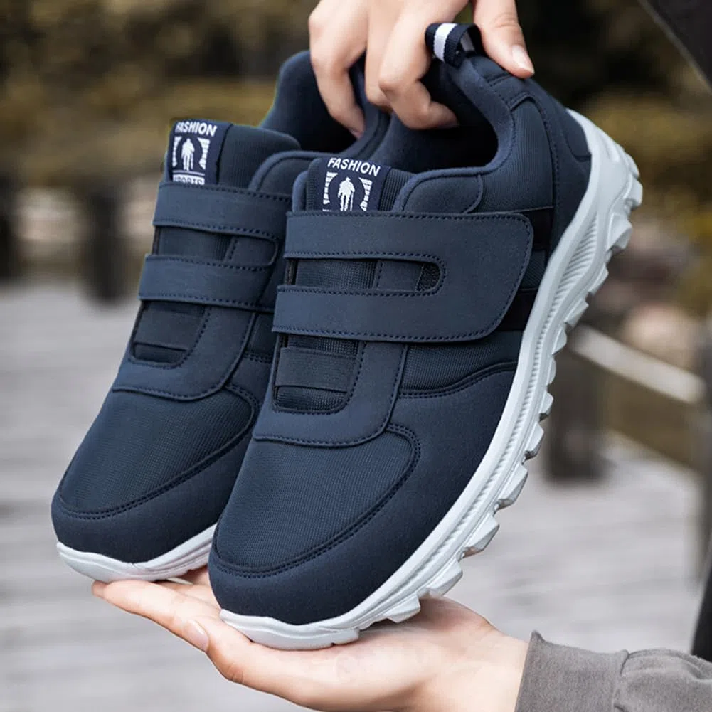 RUYI Zapatos diabéticos para mujer y hombre, extraanchos, para personas mayores, ortopédicos, para caminar, ultraligeros, con cierre de velcro para pies hinchados