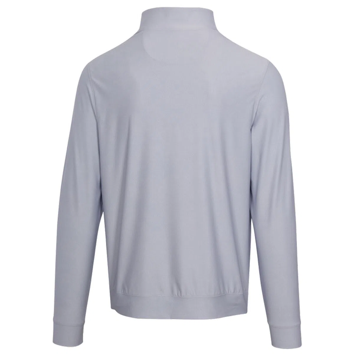 Greg Norman Backswing - Chaqueta de golf con cremallera de un cuarto para hombre, color plateado, plata, L