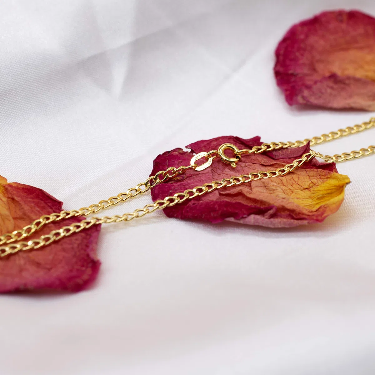 Carissima Pulsera tobillera de mujer con oro amarillo de 9K (375/1000), 24 cm